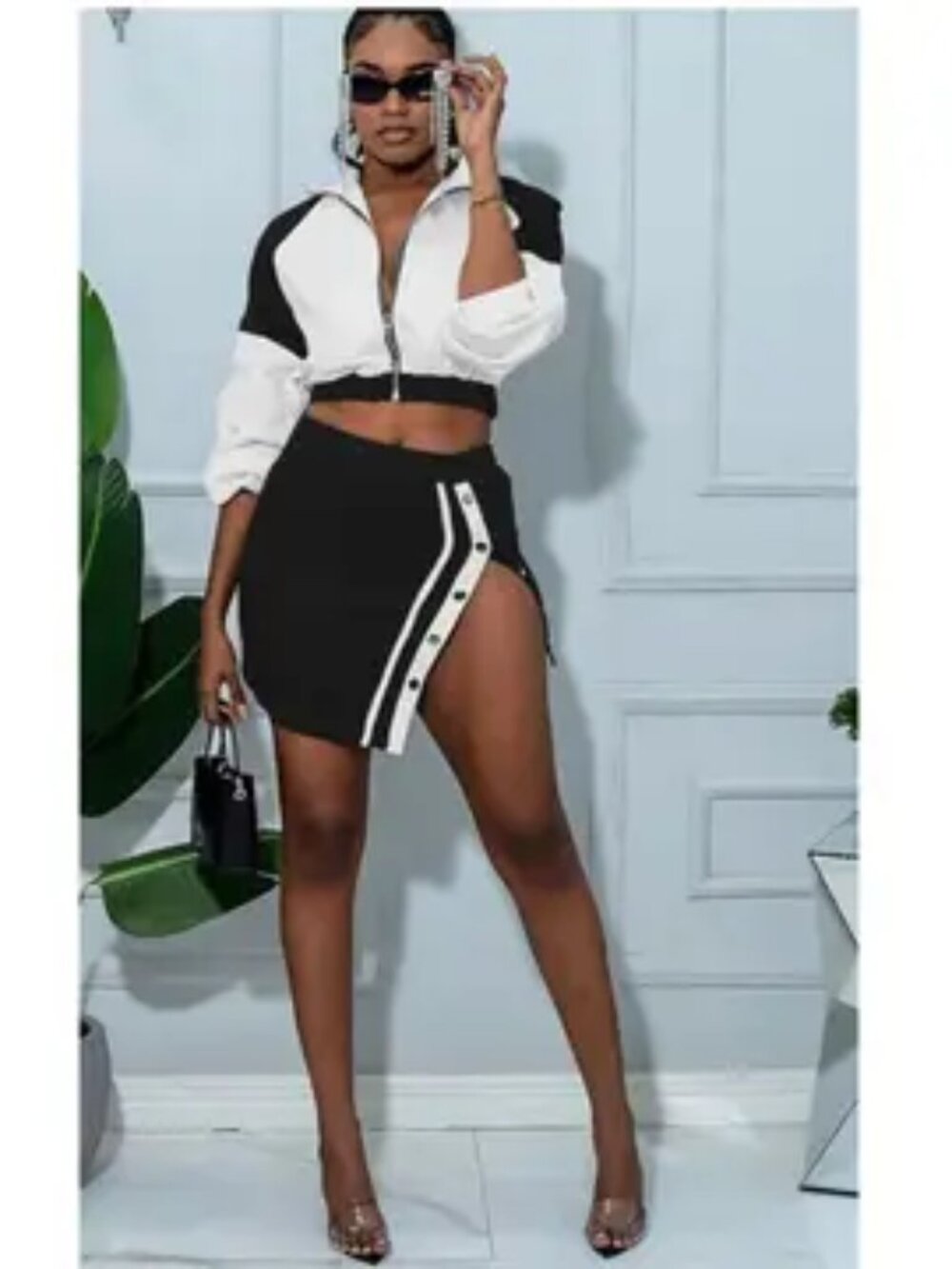 Women’s Sexy Athleisure Mini Skirt Set